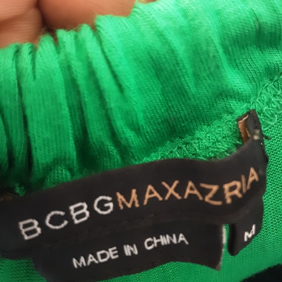 BCBG Green & Pink Color Block  Maxi Dress - Picture 7 of 7